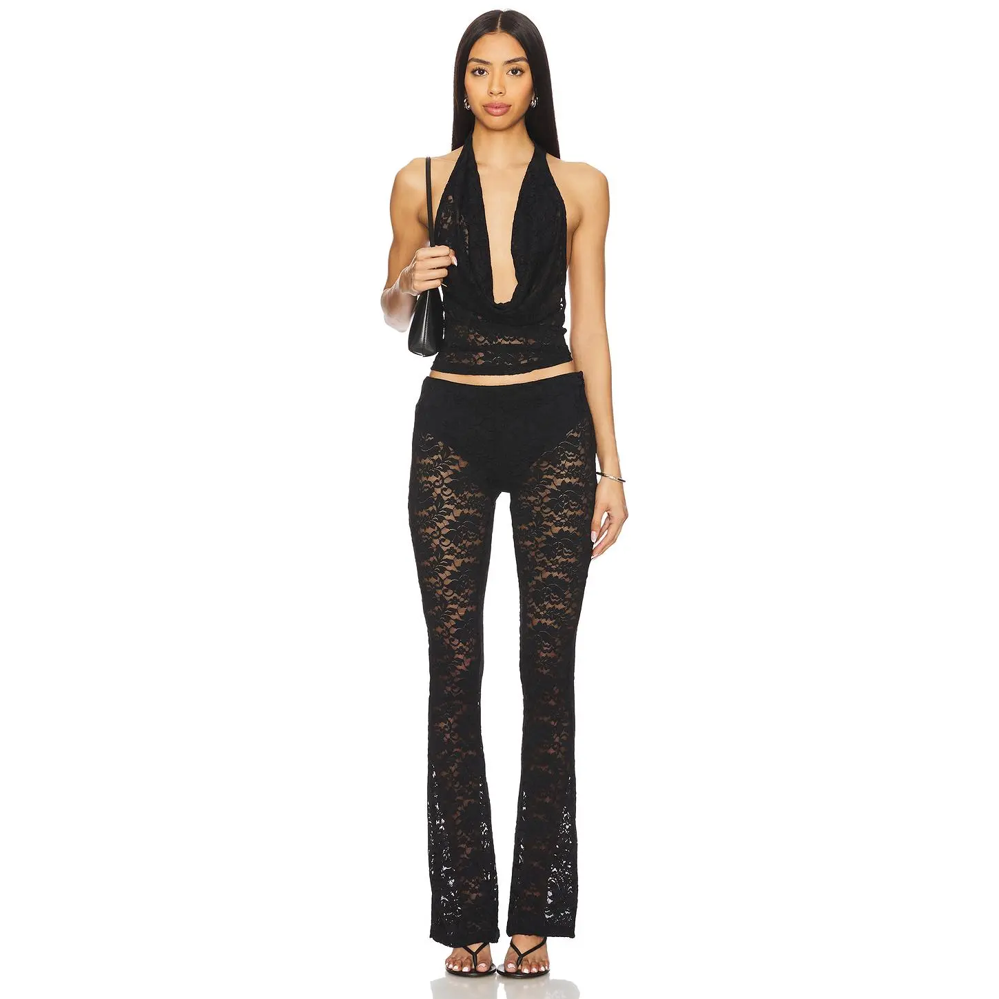 superdown Tania Pant Set in Black