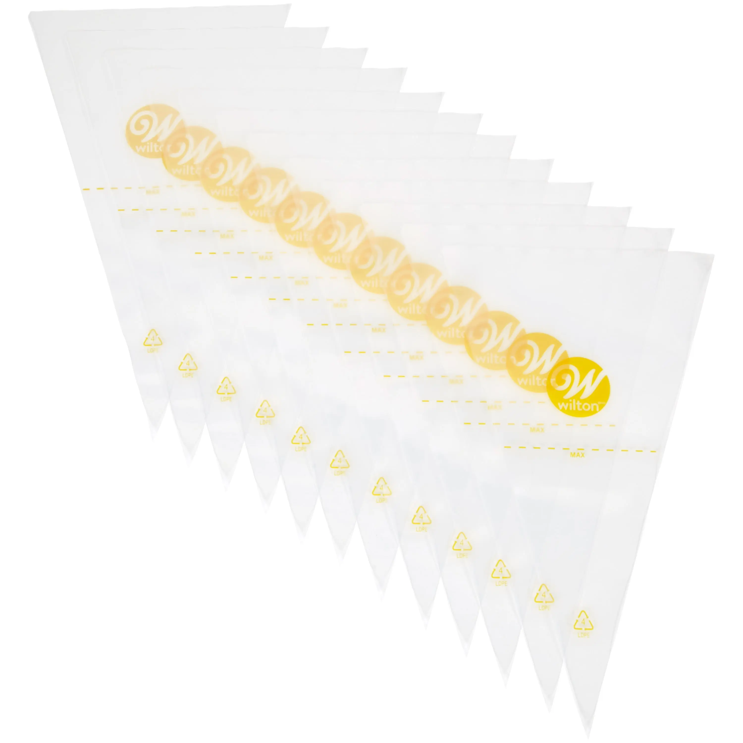Wilton 12-Inch Disposable Decorating Piping Bags, 50-Count Set Wilton