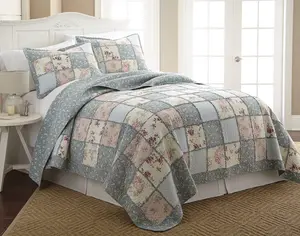 Abbi Floral Garden Patchwork Cotton Quilt