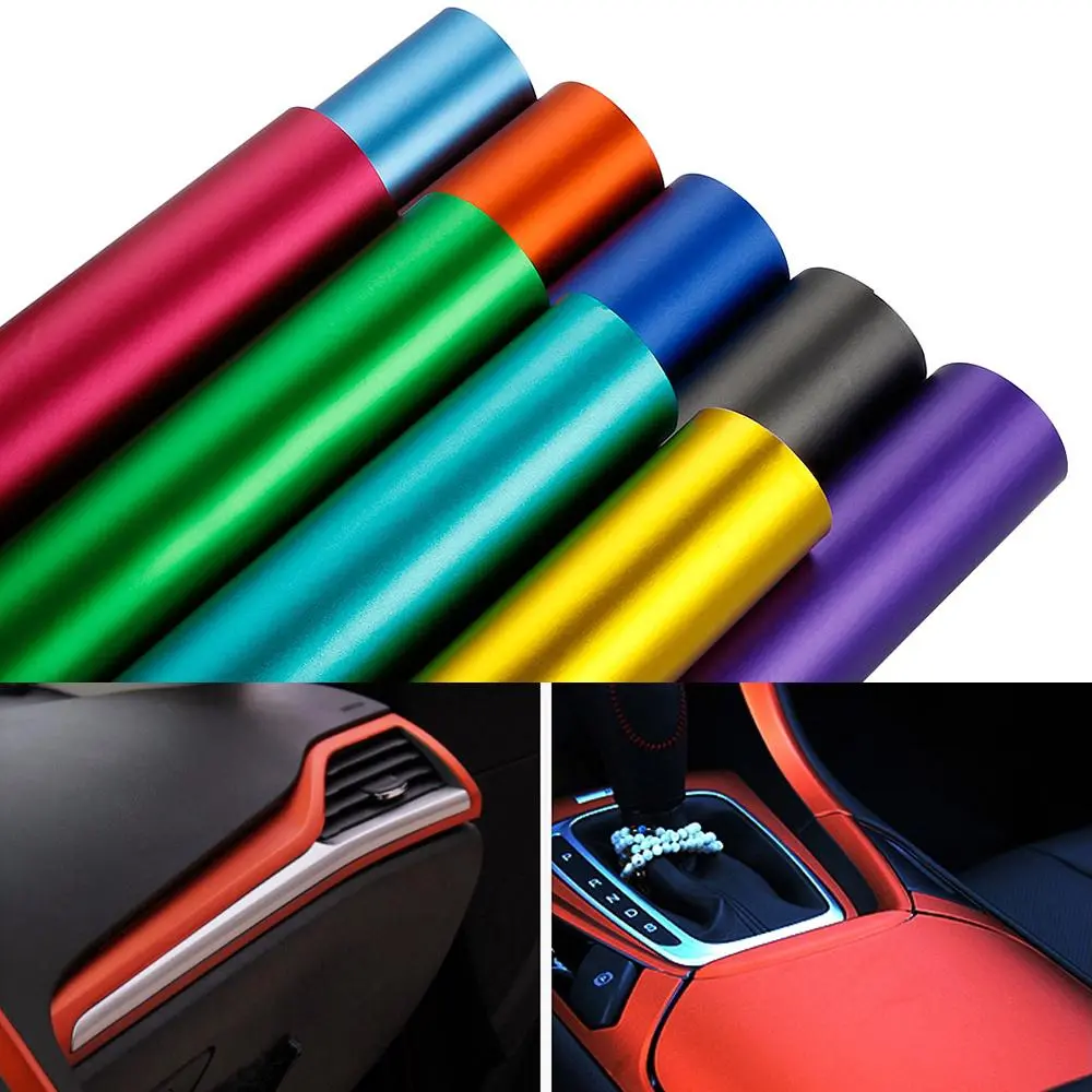 2026 New 10/30x100cm PVC Vinyl Wrap Plating Matte Satin Sticker Decorative Auto Film Sheet for Car Truck Motorcycle Laptop Accessories For your Cars