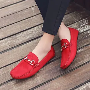 Amali Walken Men's Driving Moccasin Loafer Slipon Soft Suede Casual Shoes Classic Comfort Footwear