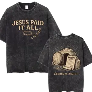 Jesus Paid It All Shirt, Empty Tomb Scripture Tee, Christian Salvation Graphic T-Shirt, Colossians 2 Bible Verse Clothing, Faith Gift
