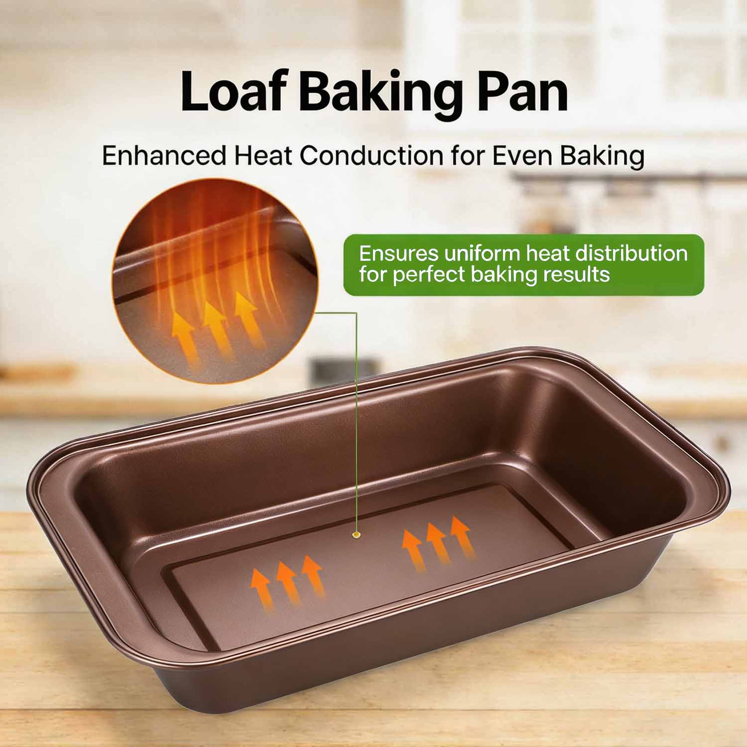 2 Pack Loaf Pan, 8 inch Banana Bread Pan, Non-Stick Banana Bread Pan, Stackable Bread Pans for Homemade Bread, Small Bread Pans for Baking