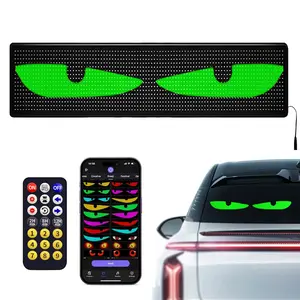 Devil Eyes Lights for Cars, Flexible Scrolling LED Eyes for Car Windows, Bluetooth App Controlled Programmable LED Signs, Dynamic Customizable Eye Lights for Car Windshields & Home Outdoor Parties