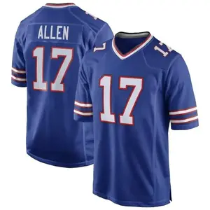 Men's Sport Josh Allen #17 Jersey Shirt Fan Football Jersey Shirt Football Team Uniform America Football Jersey Summer Got Sport Fan Outfit Game Day Outfit Gift For Him Gift For Boyfriend Short Sleeve
