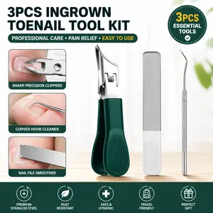 3 pieces sets of anti-splash removal buckle nail clippers high-end household trimming thick and hard nail scissors