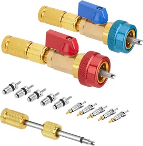 WinWaylong R134A Valve Core Quick Remover Installer, High Low Pressure Valve Core Remover Tool with Strong Sunction Valve Rod for R134A Refrigerant Air Conditioner System