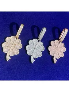 Rhinestone Decor Flower Design Pendant,Fashionable Jewelry for Women & Girls, Trendy All-match & Exquisite Jewelry for Birthday Gift