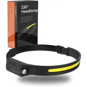 The  LED Headlamp Rechargeable Flashlight for Adults Camping Essentials Backpacking Lights 4X  Other Headlight Headband Lamp 5 Light Modes Hiking Gear  Haves (Headlamp)