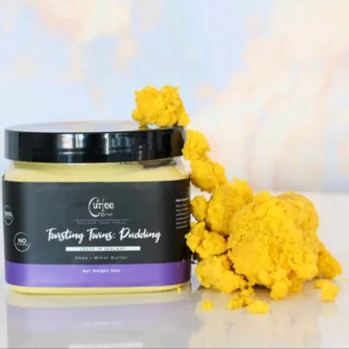 Twisting Twins: Pudding - Shea Butter, Coconut Oil & Natural Oils Conditioner for Curly Hair - Moisturizing & Sealant Formula
