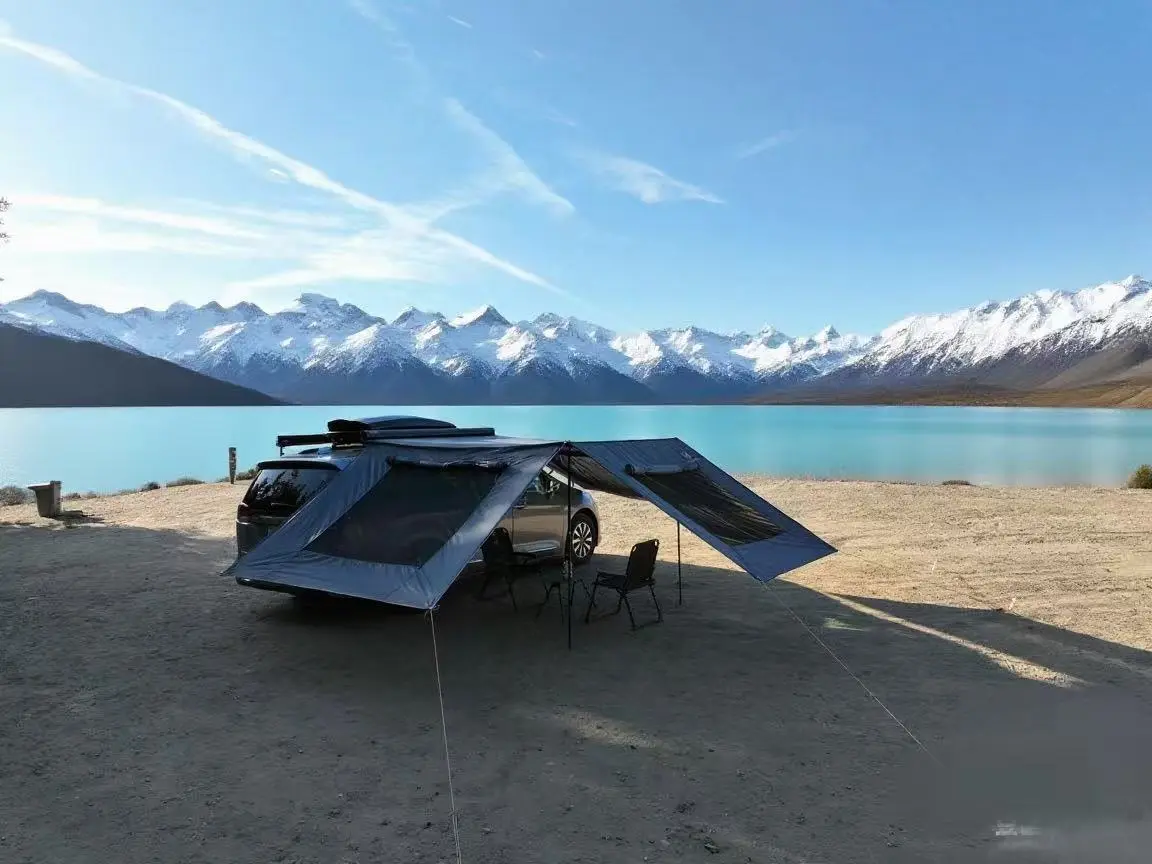 The Ailuyun Awning side/Front Wall is specially designed to fit the Ailuyun2.5m/8.2ft car side   Awning- Waterproof, Sunshade, Privacy Screen, Easy Setup for SUV/Jeep/Van/Truck Camping