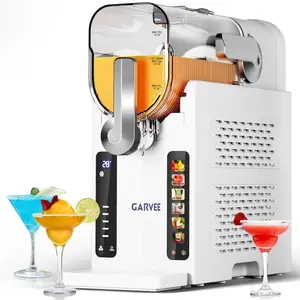 Garvee Slushie Machine for Home - 88 oz Ice-Free Frozen Drink Maker, Self-Cleaning Function with 6 Preset Programs for Margaritas,Ice Cream,Compact Size Slushy Machine