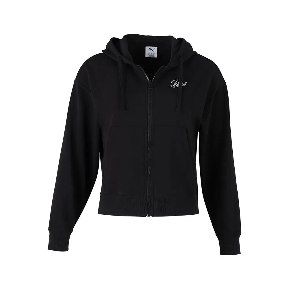 PUMA Womens Script Hoodie Casual Outerwear Casual - Black