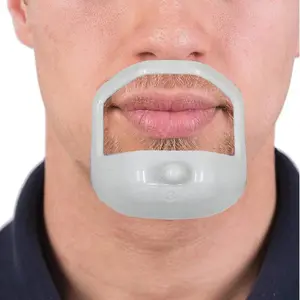 Beard Shaping Stencil, 5 Counts/set 5 Sizes Beard Care & Styling Shaper, Professional Beard Shaping Tool for Men