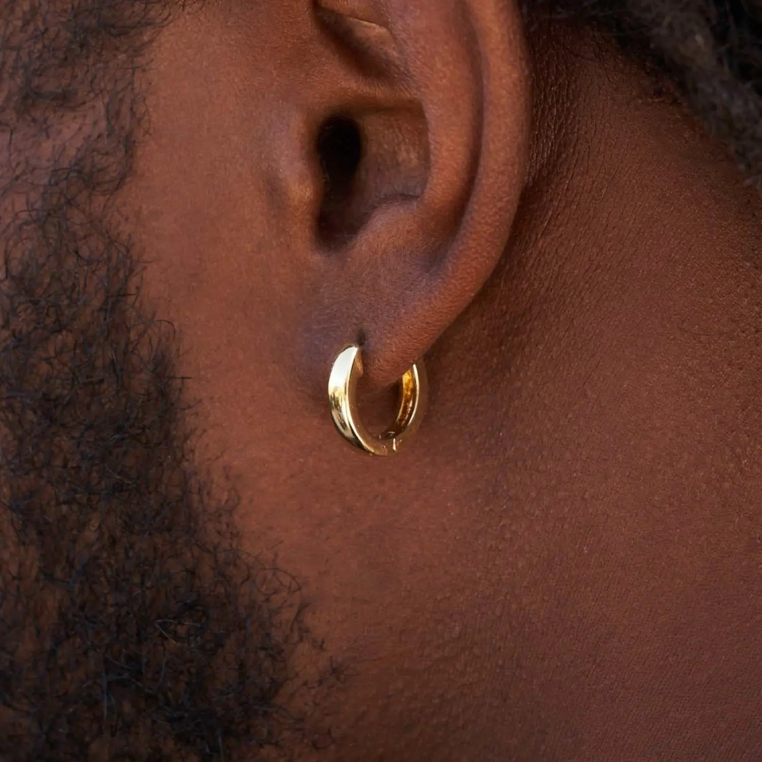 GLD Polished Round Huggie Earrings in Yellow Gold - Perfect Gift #TikTokShopBackToSchool