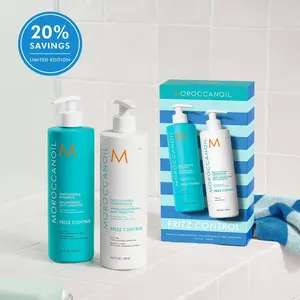 20% Savings Frizz Control Shampoo & Conditioner Half-Liter Set