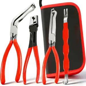 4 Pack Automotive Electrical Disconnect Pliers Set, Connector Separator & Hose Clamp Tools for Car, SUV and Truck Electrical Repair