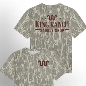 King Ranch Mossy Oak Bottomland Tee – Hunting Camo Shirt For Men And Women, Size S–5XL