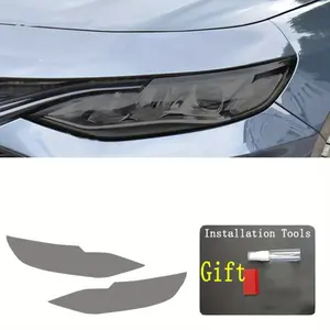For Chevrolet Malibu 2019-2022, Precut Headlight Protective film Transparent or Smoked Black TPU Headlight Sticker Car Decals