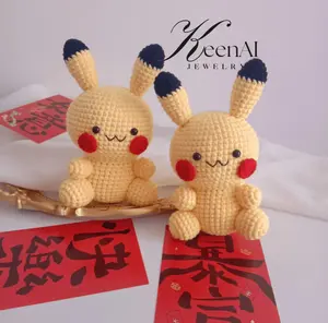 1 PC Handmade Crochet Pikachu Plush
