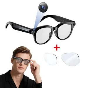 2MP Camera 2026 AI Smart Glasses for Men Women Supports Photo/Video/Audio Recording, Ai Voice Control, Ai Glasses with Bluetooth Calling 290mah Battery