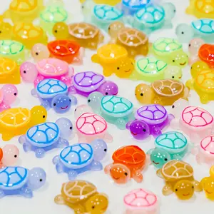 30 Pcs Glow in Dark Resin Ducks and Turtles Set Realistic Mini Underwater Ornaments for Aquarium Party Decor Night Light Home Garden Decorations