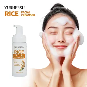 150ML Rice Essence Cleansing Mousse, Deep Pore Cleaning, Rich Foam, Moisturizing Face Wash, Refreshing and Hydrating