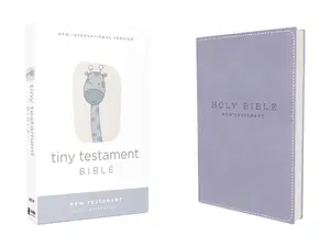 NIV, Tiny Testament Bible, New Testament, Leathersoft, Blue, Comfort Print by Zondervan [Leatherbound Book]