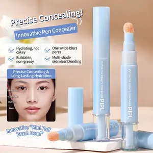 Dual-effect Concealer & Foundation Eye Concealer - 24-hour long-lasting, high-coverage matte finish. Korean pressed powder foundation for a flawless complexion. Covers acne marks, sculpts the nose, and nourishes the skin