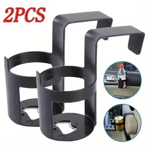 2 Pack Car Door Cup Holder, Car Door Window Hook Mount, Universal Car Interior Accessories for Car, Truck, SUV, Car Holder for Bottle