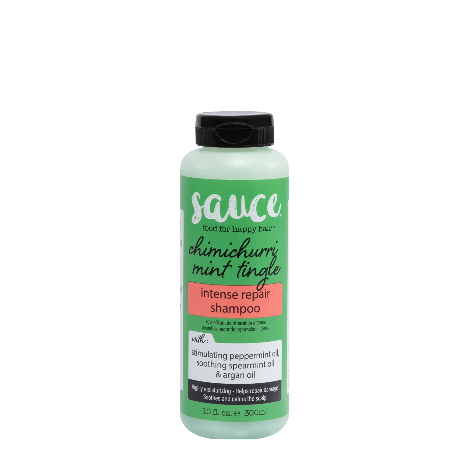 Sauce Beauty Chimichurri Mint Tingle Intense Repair Shampoo, Peppermint, Moisturizer