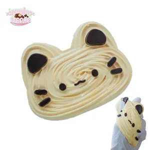 [WenQing Taba Squishy]Handmade taba squishies/spiral cat squishy Toys full silicone reborn squishy, fidget toys, taba squishy, spiral cat 155g, Gifts for Girls &Boys Cupcakes Baked