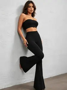 Women's High-Waist Compression Flare Pants - 2026 Must-Have Shape-Transforming Bottoms with Fabric Support