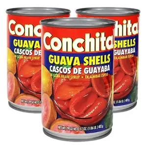 Conchita Guava Shells in Syrup, 16 oz, Pack of 3, Food Grocery Canned Pantry Item