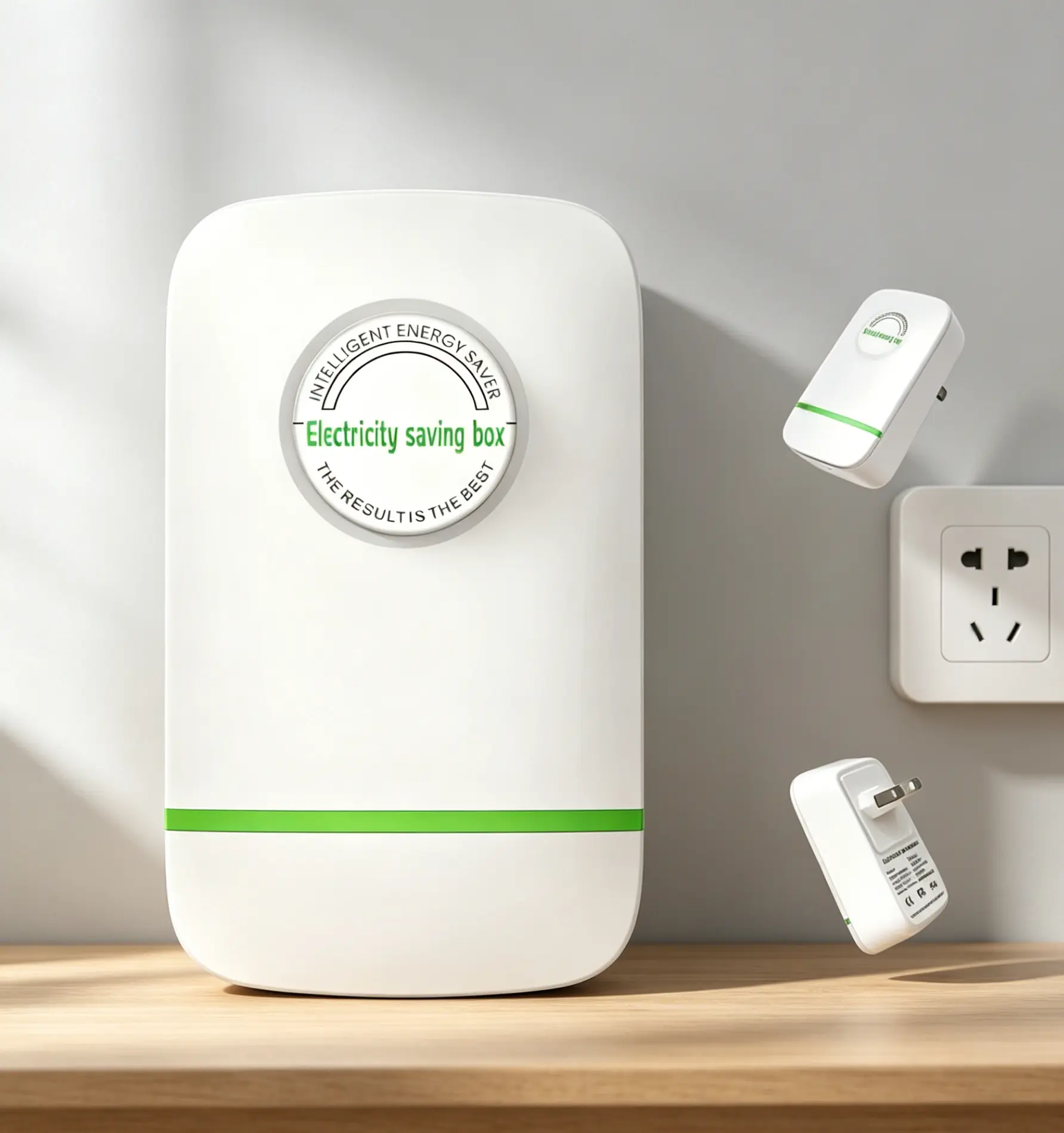 2026 Upgraded US Plug Energy Saving Power Saver Box - 90-250V AC Supply, 28kW Load Capacity, 3.93x2.36x1.81in Compact ABS Plastic Design, Built-in Voltage Stabilizer & Surge Protector, Smart Monitor Plug-in for Home Device Protection, Memorial Day Sale