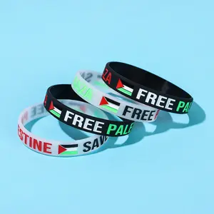 Free Palestine Silicone Rubber Bracelet