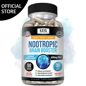Kaya Naturals - Nootropic Brain Booster - Neuro Brain for Memory & Focus - Nootropic Energy Capsule Support Supplement - Focus & Concentration & Learning Accuracy - Cognitive Function - 60 Count Dietary Vitamin