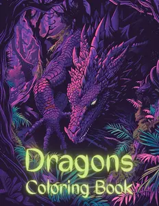 Dragons Coloring Book: Majestic Dragon Coloring Pages for Adults | Enchanting Fantasy Illustrations of Dragons to Relax and Unwind
