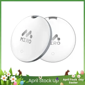 【T1R】Miro Smart Bluetooth Tracker–Compatible with Apple Find My (iOS Only), Backpack, Wallet, Suitcase, IP6 Waterproof – Travel, Daily Use, Outdoor Adventures, Stress-Free Tracking, Perfect Gift for Travelers, Parents & Home Essentials