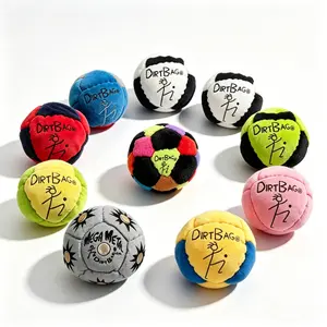 Premium DirtBag Hacky Sack Sand Filled Non Slip Durable Lightweight Fabric Footbag Toy For Beginner Pro Tricks Backyard Park Outdoor Travel Hacky Sacks