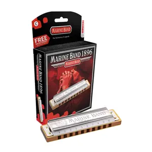 Hohner 1896 Marine Band Diatonic Harmonica Key of Natural C# Minor