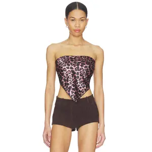 superdown Klara Scarf Top in Leopard