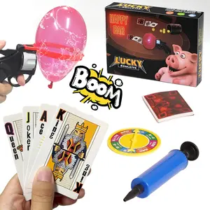 [Liar's Bar] Happy Bar Game Russian Roulette Social Fun Card Game with Themed Props for Holiday Parties Family Reunions Fun Group Entertainment Lucky Roulette Durable