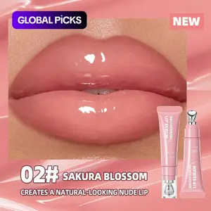 4-Color Lip Gloss Set, Hydrating & Moisturizing Lightweight Shiny Glossy Lip Gloss, Long-Lasting Smooth Finish, Perfect Gift for Her, Lip Care