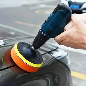 6-piece car polishing tool set, Polishing System, without drill, 3-inch soft pad, waxing polishing disc, scratch repair tool, wireless drill accessory, suitable for drills and angle grinders, Car Polisher Tool, Car Shine Enhancer