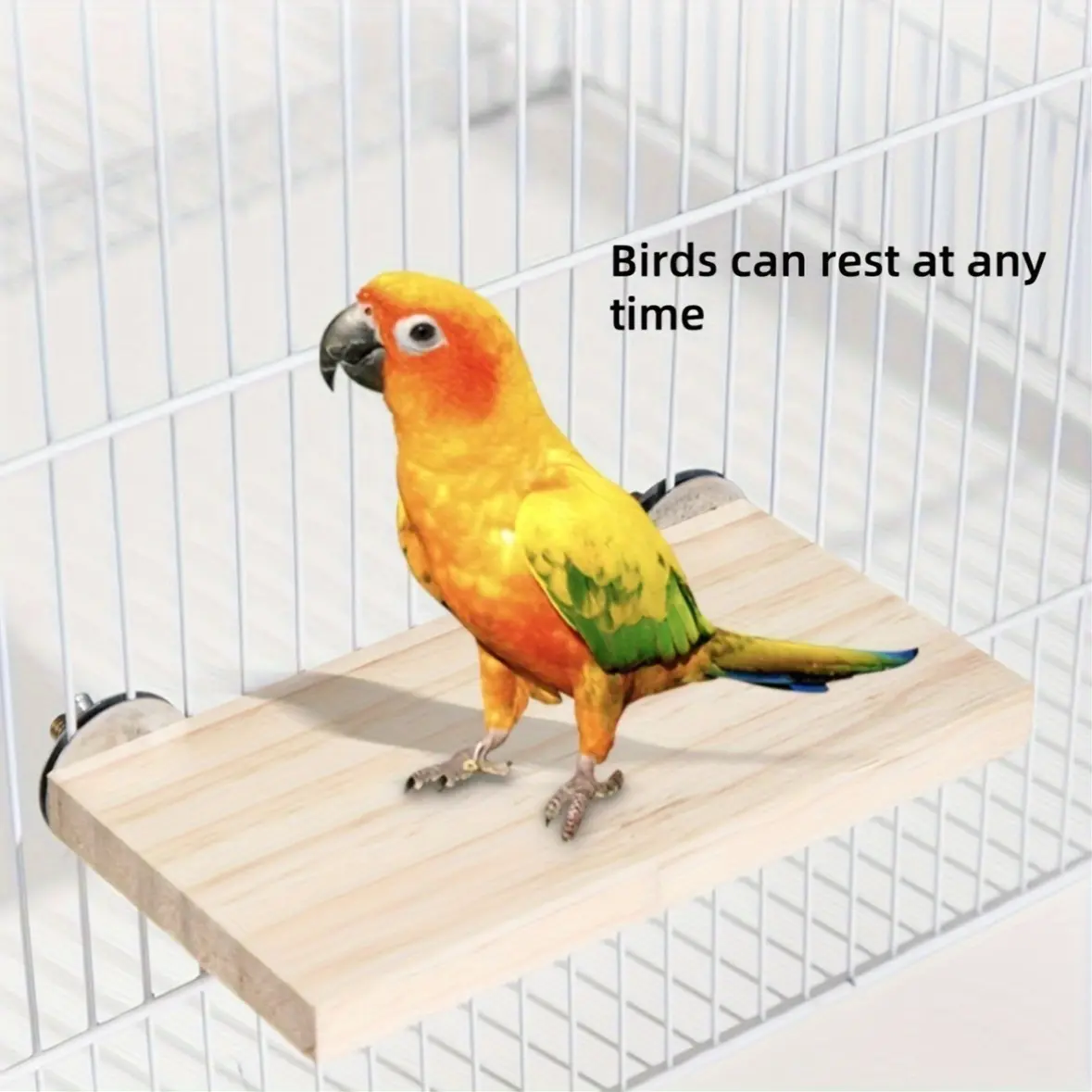 Natural Wood Parrot Perch, 1. 0.79inch Thick Log Platform for Birds & Small Pets, Durable Paulownia Wooden Stand for Cage, Playful Activity Platform for Birds, Hamsters, and Parrots, Birdcage Accessorie