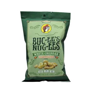 Buc-ees White Cheddar Cheese Habanero Flavored Air Puffed Snack- Crispy, Crunchy Air Puffed Snack