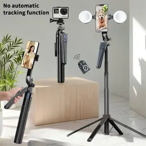 69.8-Inch mobile tripod for mobile phone tripods and selfie stick tripods with wireless remote control, retractable tripod and travel tripod, the strongest mobile tripod compatible with mobile phones