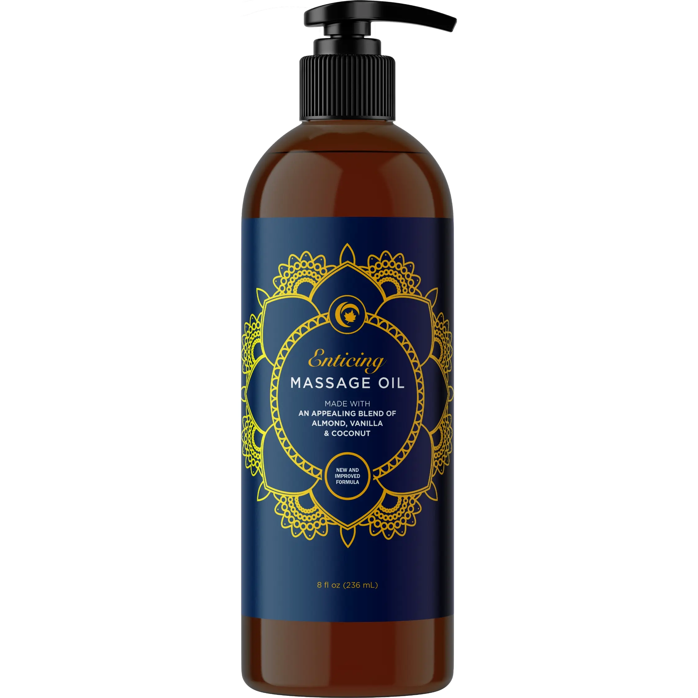 Maple Holistics Enticing Massage Oil - Seductively Sweet Vanilla Body Oil for Date Night & Self-Care | Non-Greasy Jojoba & Almond Oil for Smooth Glowy Skin | Nourishing Vanilla Aromatherapy for Couples & Home Spa