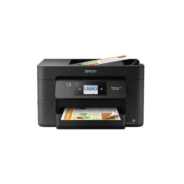 Epson Workforce Pro WF-3820 Wireless Color All-in-One Inkjet Printer, Print, scan, copy, fax, up to 21 ppm, 35-sheet ADF, auto 2-sided, 250-sheet tray, ideal for home and small offices
